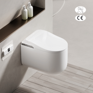 Vasos sanitários inteligentes para banheiros europeus: Descarga silenciosa, assento aquecido e fácil instalação