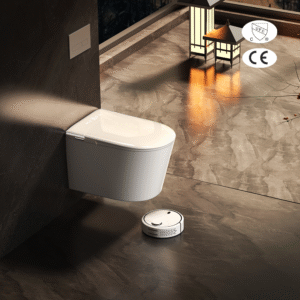 Banheiro inteligente com assento aquecido OEM da BIKI Factory - certificado CE/CUPC/SASO, bidê e secador, temperatura ajustável e descarga automática para projetos de engenharia comerciais e residenciais