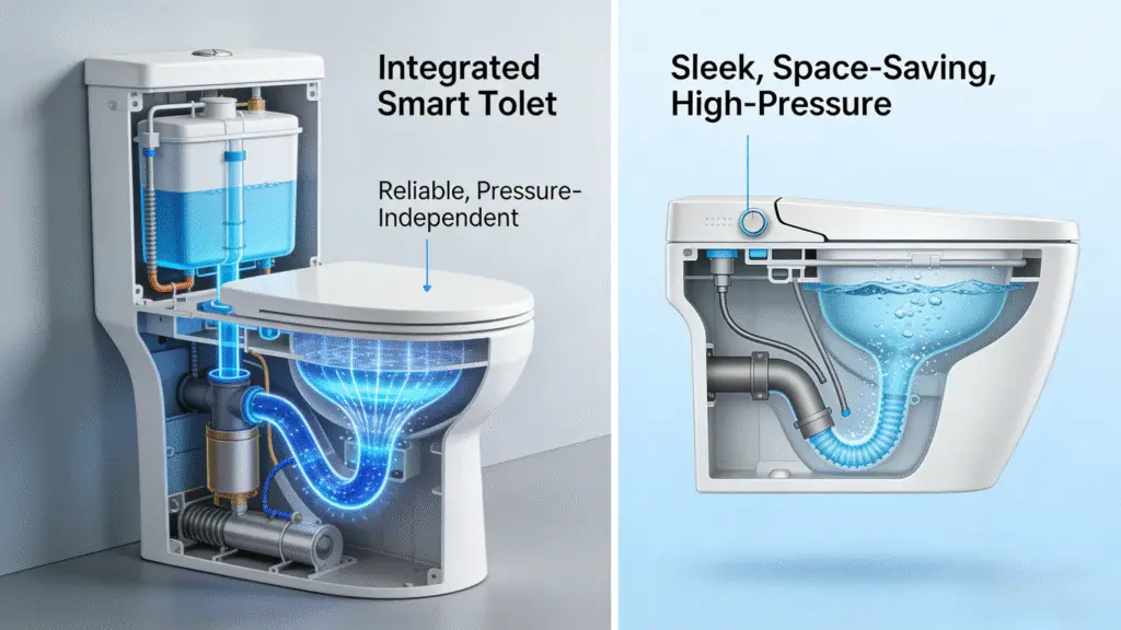 vasos sanitários com descarga automática