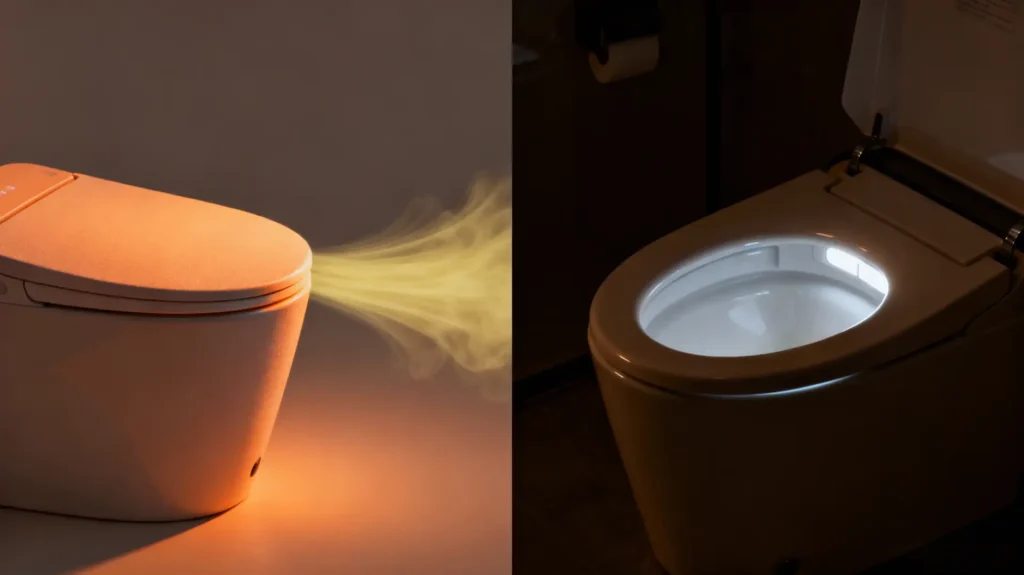 Toilette mit Sitzheizung