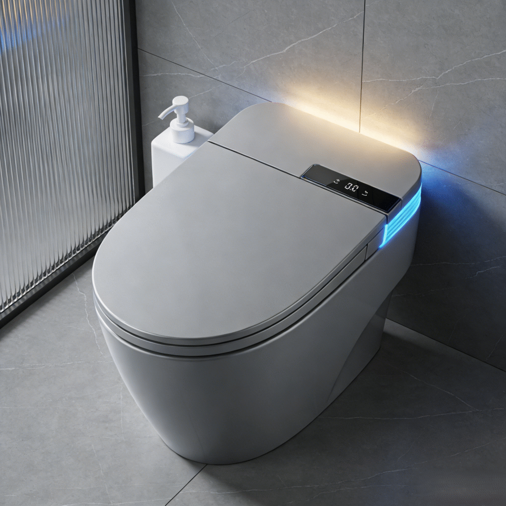 Bidê para banheiro inteligente avançado com painel de controle